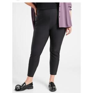 Athleta Stellar Tight Travel Leggings with Zipper Ankles - Black Size 22